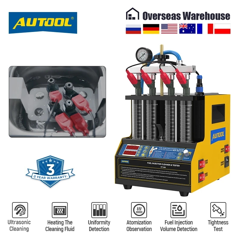 Fuel Injector Tester - ﻿ AUTOOL 4-Zylinder Auto-Kraftstoffeinspritzungs-Tester und -Reiniger