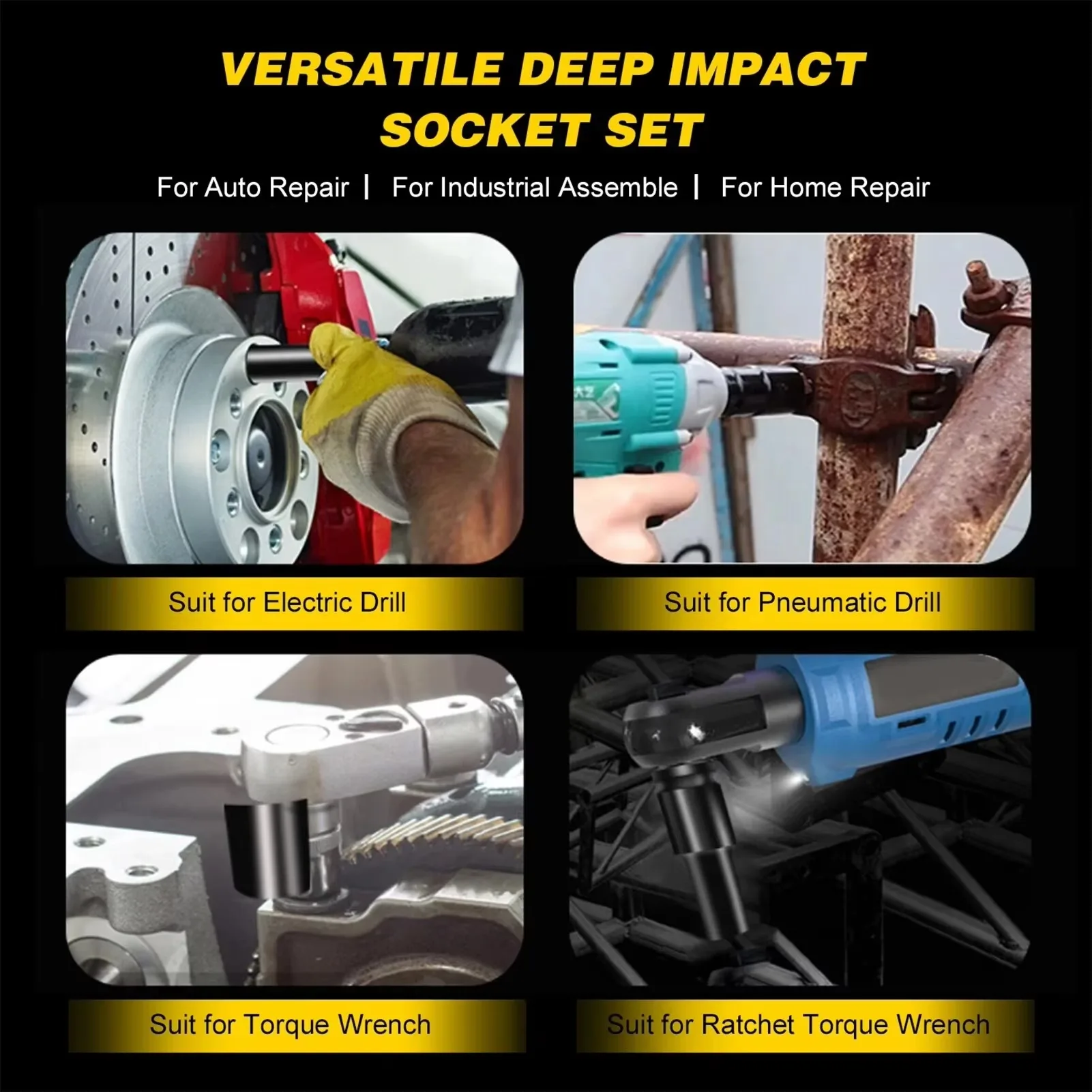 10-teiliger Metrischer Schlags – Pneumatic Impact Wrench Bewertung und Preis